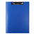 Доска с зажимом -папка А4 пластик синий Бюрократ, PD602blu