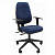 Кресло офисное Chairman 661 синее тканевое покрытие, спинка синяя 15-03