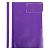 Скоросшиватель пластиковый А4 фиолетовый, карман для визитки Бюрократ PS-V20VIO