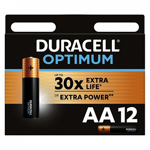 Элемент питания LR6/316 Duracell Optimum AA в блистере 12шт (цена за 1шт.)