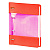 Тетрадь со сменным блоком 120л клетка Neon оранжевый Доминанта, N1273