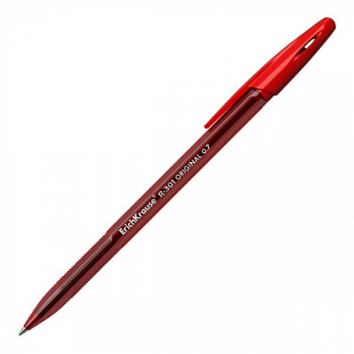 Ручка шариковая 0,7мм красный стержень масляная основа R-301 Original Stick  Erich Krause, 46774