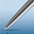 Ручка шариковая автоматическая 1мм синий стержень Waterman Allure Chrome Stainless Steel S0174996	