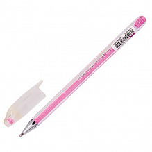 Ручка гелевая 0,8мм розовый стержень CROWN Pastel, HJR-500P