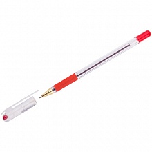 Ручка шариковая 0,5мм красный стержень масляная основа MunHwa MC Gold BMC-03/MC-03