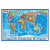 Карта Мира Политическая интерактивная  60х40см масштаб 1:55М Globen КН043