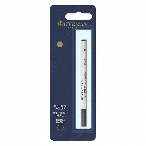 Стержень роллер 111мм черный 0,8мм Waterman Refill RB F, 1964019