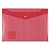 Папка-конверт с кнопкой А4 прозрачная красная Expert Complete Classic, 2205317