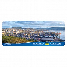 Магнит Мурманск 60х148мм вид на город и порт лето МГНП2-05