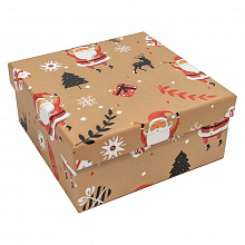Коробка подарочная квадратная  15х15х6,9см Новый год OMG, 7302274/2120