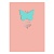 Записная книжка А5  80л Листофф Butterfly розовая искусственная кожа тиснение фольгой, КЗБФЛ5802929