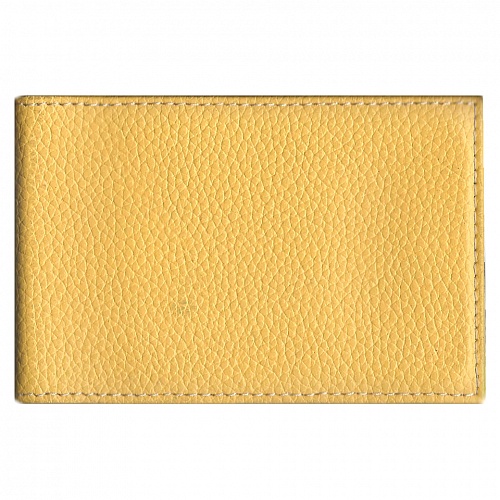Футляр для магнитных карт кожа флоттер цвет желтый Grand 02-129-0630