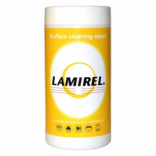 Салфетки чистящие для поверхностей 100 штук в тубе Lamirel LA-51440