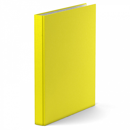 Папка на 4 кольца А4 картон и ламинированная бумага 35мм желтая Neon Erich Krause, 39062