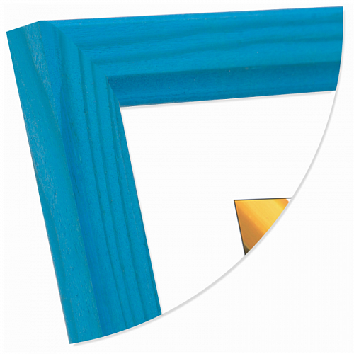Фоторамка  деревянная 30х40см Голубая со стеклом Светосила Радуга, 5-34317