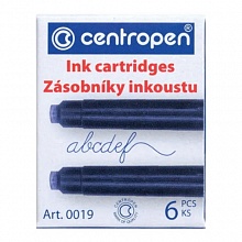 Капсулы для перьевых ручек синий набор 6шт(цена за шт) Centropen 0190601
