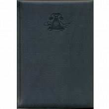 Алфавитная книжка 155х210мм 80л черный кожзам Виннер ФЕНИКС 30443