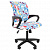 Кресло детское Chairman Kids 103 Black тканевое покрытие с рисунком Единорог