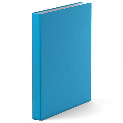 Папка на 2 кольца А4 картон и ламинированная бумага 35мм голубая Neon Erich Krause, 39056