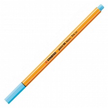 Ручка капиллярная 0,4мм голубой неон STABILO POINT 88, 88/031