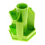 Подставка канцелярская зеленая вращающаяся СТАММ Maxi Desk KIWI ОР203
