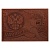 Обложка для паспорта из натуральной кожи коричневая Медведь Имидж, 1,12м-220