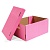 Короб для архивных систем 370х280х180мм розовый неон Д20104.0016 