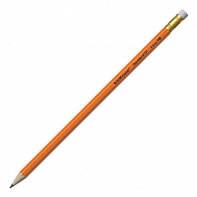 Карандаш пластиковый чернографитный HB с ластиком шестигранный Standard 101 Orange Erich Krause,55262