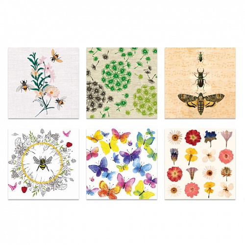Салфетка для декупажа Love2Art Бабочки и цветы 33х33см (цена за 1 штуку) SDP 1219-12