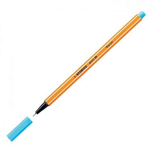 Ручка капиллярная 0,4мм небесная лазурь STABILO POINT 88, 88/57