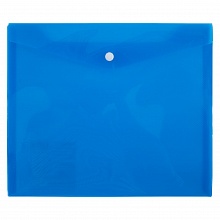 Папка-конверт с кнопкой А5+ синяя Expert Complete Classic, 210402