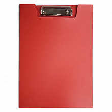 Доска с зажимом -папка А4 пластик красный Бюрократ, PD602red