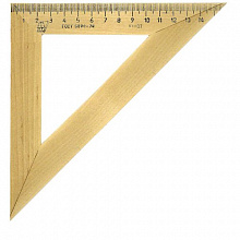 Треугольник деревянный 45х45х90° 16см Можга равнобедренный С16