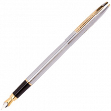Ручка перьевая LUXOR Sterling синий 0,8мм хром/золото корпус 8210