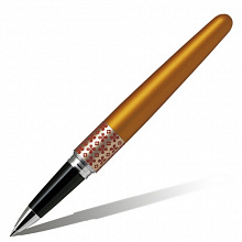 Ручка роллер 0,7мм черные чернила оранжевый корпус подарочная PILOT Retro Pop FL BLV-BMR37-M
