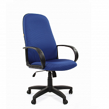 Кресло офисное Chairman 279 синее тканевое покрытие, спинка синяя JP 15-3