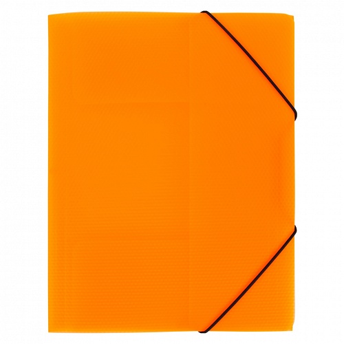 Папка с резинкой пластик А4 оранжевая Expert Complete Prisma Neon, EC210400012