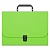 Портфель пластиковый А4 зеленый Matt Neon Erich Krause, 50454