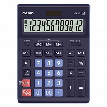 Калькулятор настольный 12 разрядов CASIO синий GR-12-BU-W-EP