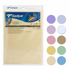 Картон 10 цв 10л А4 Sadipal Sirio пастельньные цвета 170г/м2 SA-07388