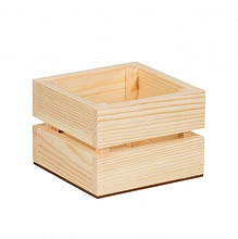 Заготовка деревянная Mr.Carving Ящик квадратный, сосна 13х13х9см ВД-750