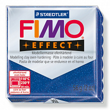 Пластика запекаемая  57г синий металлик Staedtler Fimo Effect, 8020-302
