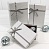 Коробка подарочная прямоугольная  21х14х8см Блеск серебряный OMG 7201420/2