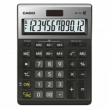 Калькулятор настольный 12 разрядов CASIO черный GR-120-W-EP
