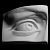 Фигура гипсовая Глаз Давида правый 20х11х14см Мастерская Экорше 20-202