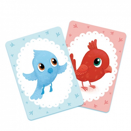 Игра карточная Мемори для малышей. Птицы. Изучаем цвета ГЕОДОМ, 4607177454177