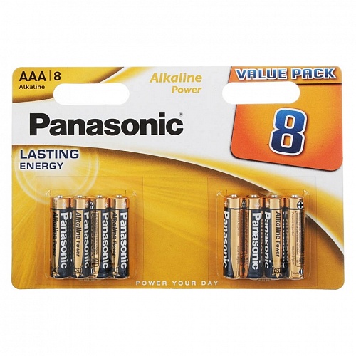 Элемент питания LR03/286 PANASONIC Alkaline Power ААА в блистере 8шт (цена за 1шт.)