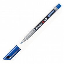 Маркер - ручка 0,4мм синяя по любой поверхности STABILO Write-4-All 166/41