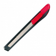 Нож канцелярский  9мм черный с красным блистер MAPED Start 092211