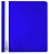 Скоросшиватель пластиковый А5 синий Бюрократ Люкс PSL20А5BLUE